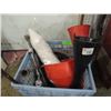 Image 1 : MIXED LOT AUTO REPAIR ITEMS FUNNELS JUMPER CABLES