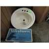 Image 1 : 19" ROUND LAVATORY BATHROOM SINK DROP IN & FAUCET