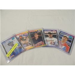 5 CARD LOT DONRUSS BASEBALL CARDS ALL ROOKIES