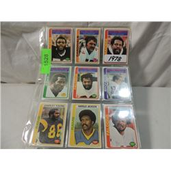 18 CARD LOT FOOTBALL TOPPS 1978 STARS ROOKIES