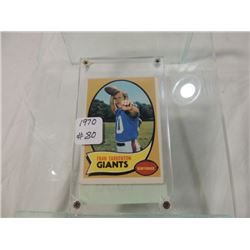 1970 FOOTBALL CARD TOPPS FRAN TARKENTON GIANTS