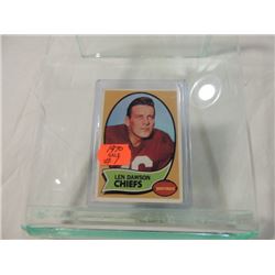 1970 TOPPS FOOTBALL CARD LEN DAWSON #1