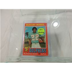 1971 TOPPS FOOTBALL CARD MERCURY MORRIS ROOKIE