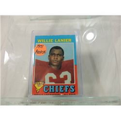 1971 TOPPS FOOTBALL CARD WILLIE LANIER ROOKIE