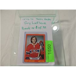 1973-1974 TOPPS HOCKEY CARD GUY LAFLEUR