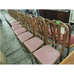 LOT 6 FLEMISH OAK STYLE DINING CHAIRS EXCELLENT