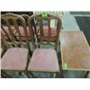 Image 2 : LOT 6 FLEMISH OAK STYLE DINING CHAIRS EXCELLENT