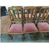 Image 2 : LOT 6 MED OAK OPEN BACK DINING CHAIRS