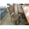 Image 2 : NICE FLEMISH OAK DINING ROOM SET TABLE 6 CHAIRS