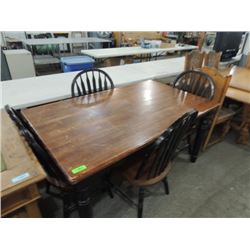 NICE PINE DINING SET TABLE 4 CHAIRS