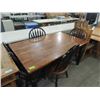 Image 1 : NICE PINE DINING SET TABLE 4 CHAIRS