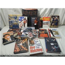 HUGE BOX LOT SPORTS BOOKS BASEBALL BASKETBALL