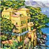 Image 2 : Howard Behrens "Villa Portofino" Signed Limited Edition 23" x 20.5" Serigraph on Paper (Artist Proof