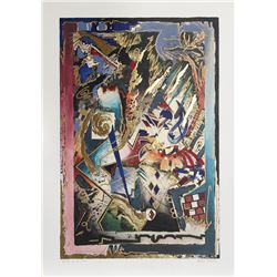 Robert Kostuck, Hands of Fate #2, Embossed Silkscreen