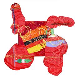 William Taggart, Red, Mixed Media: Painting and Stypol Polymer