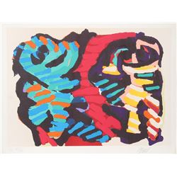 Karel Appel, Happy Encounter, Lithograph