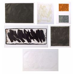 Gio Pomodoro, Portfolio of 6 Aquatint Etchings with Carborundum