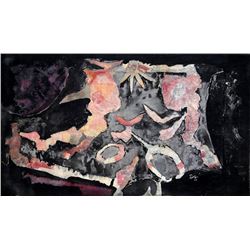 Porter, Abstract, Acrylic with Watercolor on Canvas