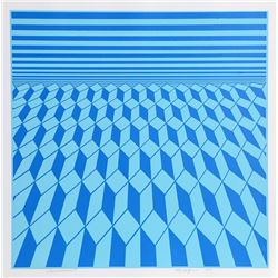 Roy Ahlgren, Environment (Blue), Serigraph