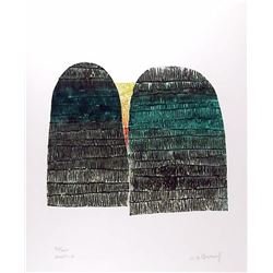 K.B. (Kyu-Baik) Hwang, Mass - 2, Mezzotint