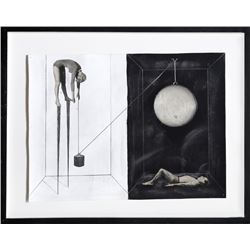 Zizi Raymond, Pulley System, Mixed Media