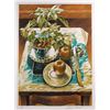 Image 1 : Sandra Lawrence, Poinsetta and Apples, Lithograph