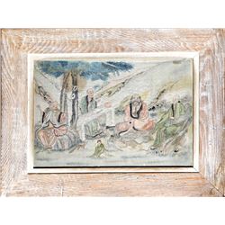Chinese Philosophers II, Hand Painted on Silk