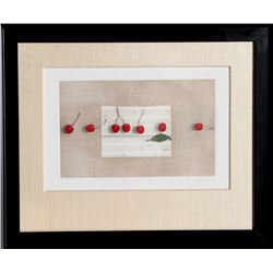 K.B. (Kyu-Baik) Hwang, Cherries, Mezzotint