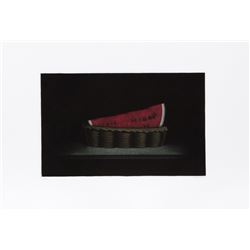 Tomoe Yokoi, Watermelon in Basket, Mezzotint