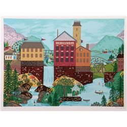 Jack Hofflander, HM Lewis Building, Serigraph