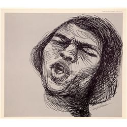 George Breslow, Mahalia Jackson, Offset Lithograph