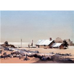 Eloise Gardiner Giles, Ranch, Watercolor Painting
