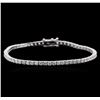 Image 1 : 18KT White Gold 3.09ctw Diamond Tennis Bracelet