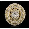 Image 2 : 14KT Yellow Gold 1.38ctw Diamond Ring