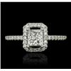Image 1 : 14KT White Gold 0.98ctw Diamond Ring