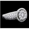 Image 1 : 14KT White Gold 2.65ctw Diamond Ring