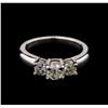 Image 1 : 0.99ctw Diamond Ring - 14KT White Gold