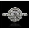 Image 1 : 14KT White Gold 1.83ctw Diamond Ring