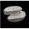 Image 1 : 18KT White Gold 2.18ctw Diamond Ring