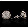 Image 2 : 14KT White Gold 2.73ctw Diamond Earrings