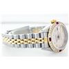 Image 3 : Rolex Two-Tone Diamond and Ruby  DateJust Ladies Watch