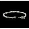 Image 3 : 18KT White Gold 7.41ctw Diamond Tennis Bracelet