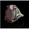 Image 2 : SILVER 25.36ct Corundum and Topaz Ring
