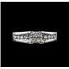 Image 1 : 0.70ctw Diamond Ring - 14KT White Gold