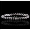 Image 2 : 14KT White Gold 4.87ctw Diamond Tennis Bracelet