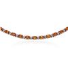 Image 2 : 14KT White Gold 14.30ctw Orange Sapphire and Diamond Necklace