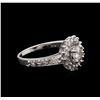 Image 2 : 1.01ctw Diamond Ring - 14KT White Gold