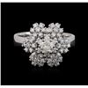 Image 1 : 14KT White Gold 1.06ctw Diamond Ring
