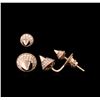 Image 2 : 0.65ctw Diamond Earrings - 14KT Rose Gold