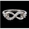 Image 1 : 14KT White Gold 0.28ctw Diamond Ring